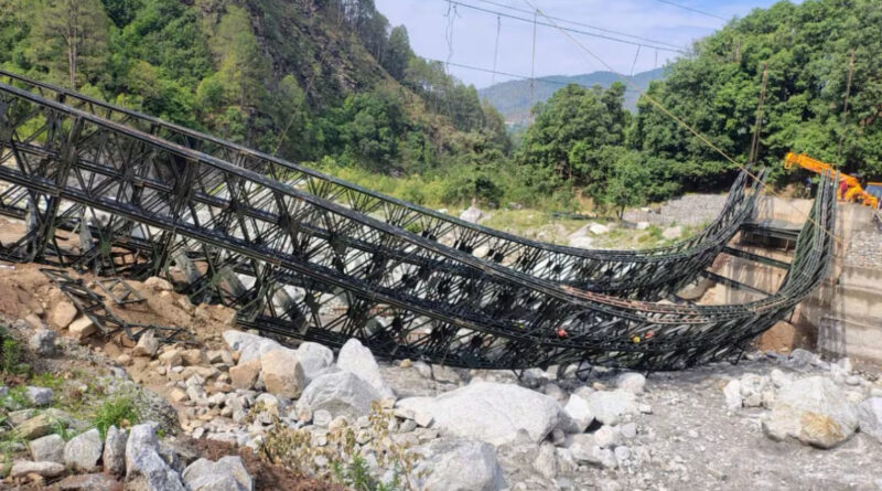 थराली बैली ब्रिज निर्माण में लापरवाही उजागर, सीएम धामी ने चार इंजीनियर किए निलंबित
