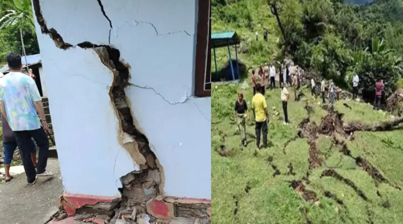 चमोली में जोशीमठ के बाद अब नंदानगर धंसने लगा, बाजार खाली, 34 परिवारों ने घर छोड़ा