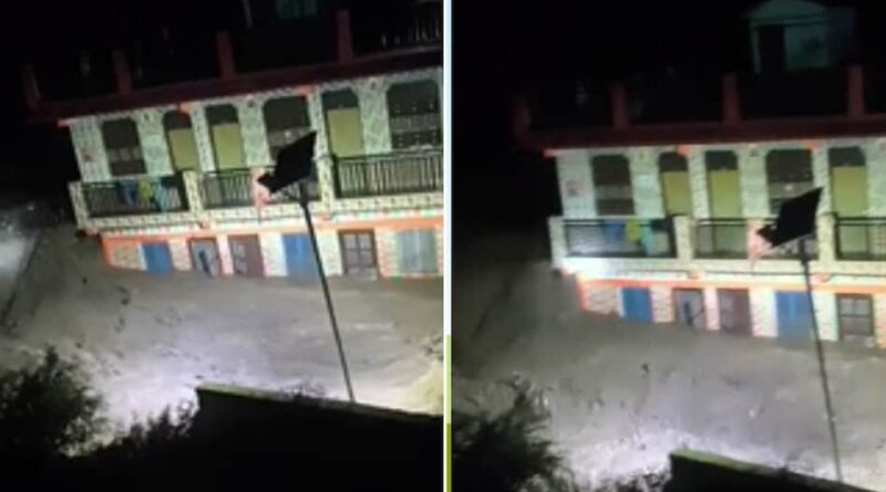 चमोली में बादल फटा: 6 घर मलबे में समाए, 3 लोग लापता