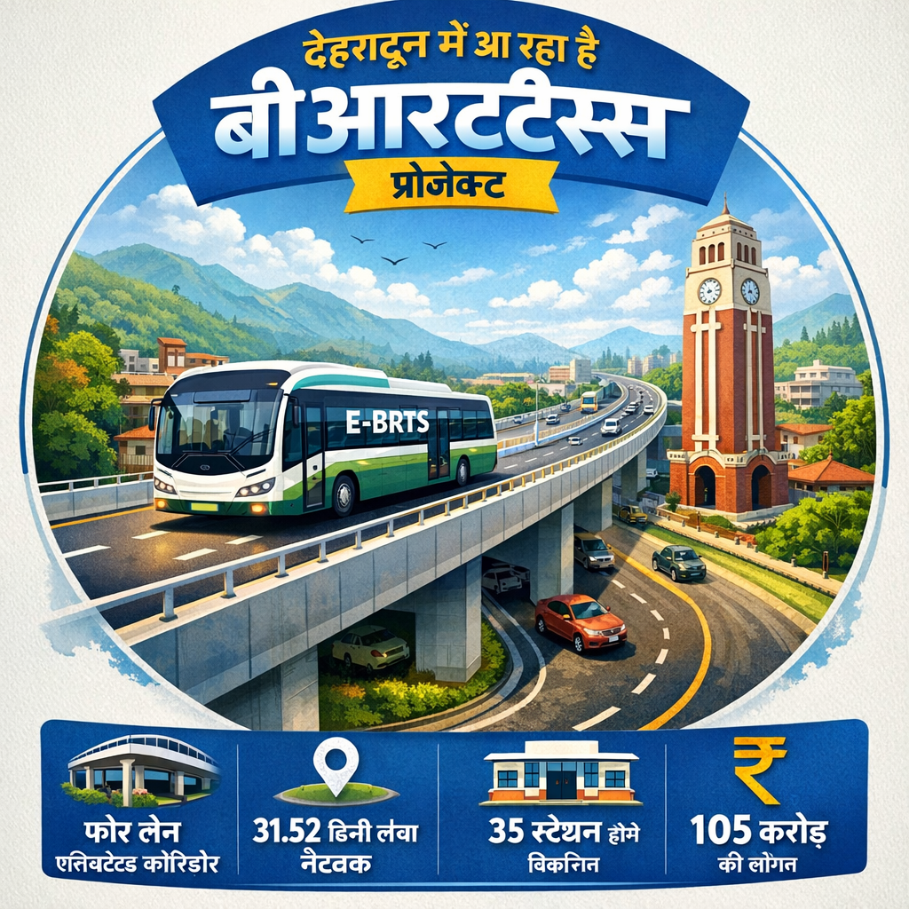 मेट्रो नियो के बाद देहरादून में बीआरटीएस की ओर बढ़ा कदम, 105 करोड़ की परियोजना को सैद्धांतिक मंजूरी