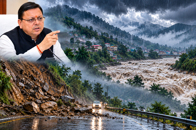 उत्तराखंड में भारी बारिश का रेड अलर्ट, CM धामी ने अधिकारियों को 24 घंटे अलर्ट रहने के दिए निर्देश